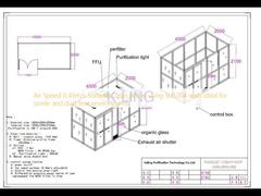 Air Speed 0.45m/s Softwall Clean Room using SUS304 walls ideal for sterile and dust free environments
