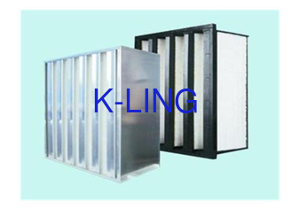 V Cell Filter - ความจุในการเก็บฝุ่น 18 ตารางเมตร ความประสิทธิภาพในการกรองที่คงที่ F9