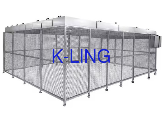 ขนาดที่กําหนดเอง ห้องสะอาด Softwall พร้อมกรอบเหล็กอัลลูมิเนียมและหนัง PVC สําหรับสภาพแวดล้อมที่ควบคุม
