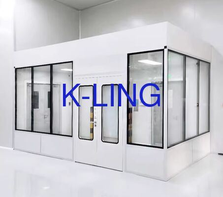ห้องทําความสะอาดแบบโมดูเลอร์แบบกระจกอินทรีย์ระดับ 2 ชั้น วัคิวัม ให้บริการห้องทําความสะอาด ใช้งานกับชั้น 100 ถึง 10000 ความสะอาด