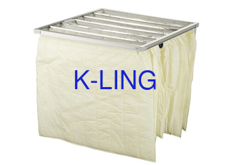 ความต้านทานต่อสารเคมี Clean Room Air Handling Unit System Bag Filter
