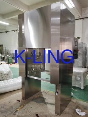 สแตนเลส Cleanroom ระเบียงอาบน้ําอากาศกับ Mini Folds HEPA ฟิลเตอร์