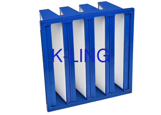 ความจุสัดส่วนสื่อ V Bank Filter / V Cell Filter ด้วยโครงสร้าง EVA Gasket Beads