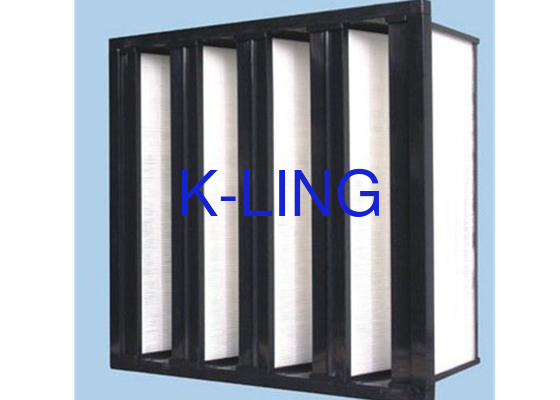 ความจุสัดส่วนสื่อ V Bank Filter / V Cell Filter ด้วยโครงสร้าง EVA Gasket Beads