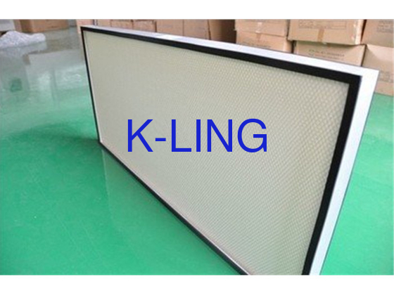 ปรับแต่ง ≤100.C Hot Melt Adhesive Mini Pleated Aluminum Alloy ULPA เครื่องกรองอากาศ