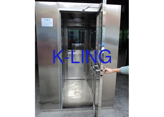 220V / 50Hz สแตนเลส ห้องอาบน้ําอากาศที่สะอาดด้วยความเร็วอากาศ 20-25 M / s