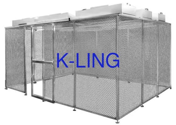 ขนาดที่กําหนดเอง ห้องสะอาด Softwall พร้อมกรอบเหล็กอัลลูมิเนียมและหนัง PVC สําหรับสภาพแวดล้อมที่ควบคุม