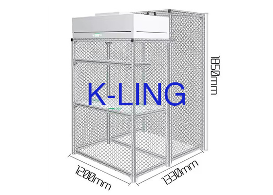 กรอบอลูมิเนียม Laminar Flow Booth Laminar Flow ห้องสะอาด H13-H14 HEPA Filter