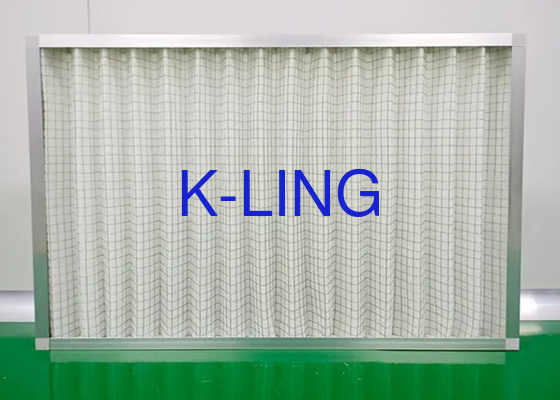 การพิมพ์ที่กําหนดเอง ปรีฟิลเตอร์ แผนผง pleated ปกรณ์กรองอากาศ G1-G4 ประสิทธิภาพ