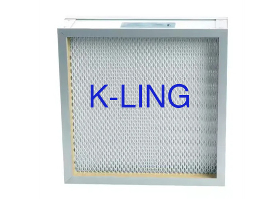 ฟิลเตอร์ HEPA Mini Pleats ด้วยกระดาษป้ายสําหรับผลงานการกรองที่มีประสิทธิภาพ
