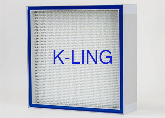 AB Glue Seal HEPA Air Filter ด้วยประสิทธิภาพการกรอง 99.97% และความเร็วอากาศ 0.45m/S