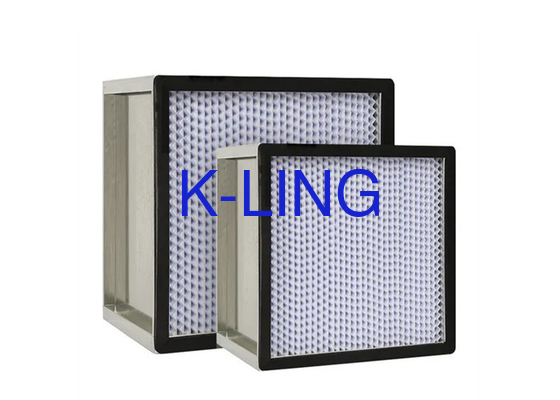 ULPA เครื่องกรองอากาศ เครื่องกรองอากาศประสิทธิภาพสูงที่มีอุณหภูมิการทํางานสูงสุด 80 °C