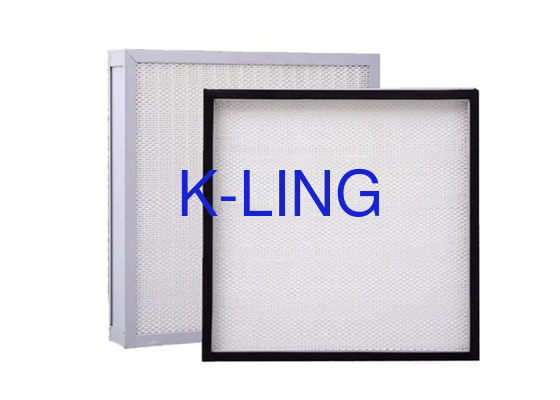 ULPA เครื่องกรองอากาศ เครื่องกรองอากาศประสิทธิภาพสูงที่มีอุณหภูมิการทํางานสูงสุด 80 °C