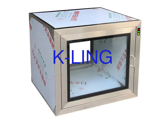 กล่องผ่านห้องสะอาด 220V / 50Hz ด้วยกระบวนการเจาะและแสง UV ส่งเร็ว