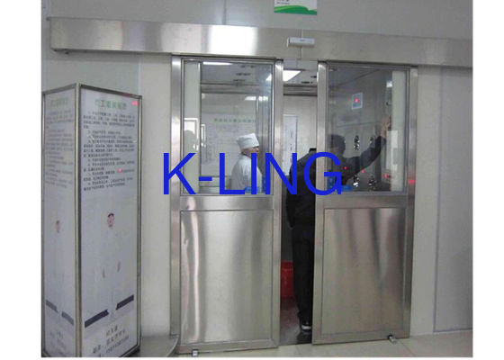 คลาส 100 ห้องสะอาดอาบน้ําอากาศด้วยการควบคุม PLC และสแตนเลส SUS304 การก่อสร้างสําหรับสินค้า