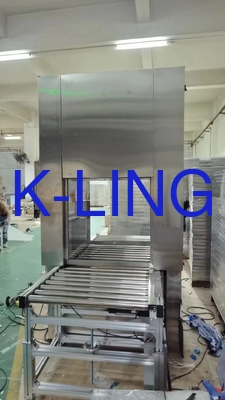 PLC ห้องสะอาดอากาศอาบน้ําผ่านกับสายขนส่งอัตโนมัติสําหรับการผลิตเทคโนโลยีสูง