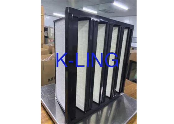 พลาสติกกรอบ V Bank Filter สําหรับอุตสาหกรรม