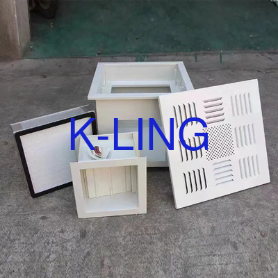 Neoprene Seal HEPA Filter Box ในวัสดุกระเป๋าเหล็ก สําหรับช่วงอุณหภูมิ 32-140 องศาฟาเรนไฮต์