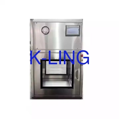 การไหลของอากาศ 0.45m/s ± 20% อุปกรณ์ห้องสะอาดที่มีระบบควบคุม PLC และระดับการทําความสะอาดระดับ ISO5 ระดับ A