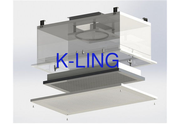 ฝ้าเพดานและประสิทธิภาพสูง HEPA Terminal Filter Diffuser สำหรับคลีนรูม