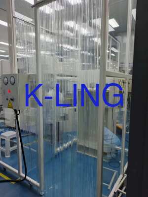 ห้องทําความสะอาดผนังอ่อนยาที่มีการรักษามุมโปรไฟล์อลูมิเนียมและการประกอบอย่างรวดเร็วสําหรับการผลิตที่ไร้สาระ