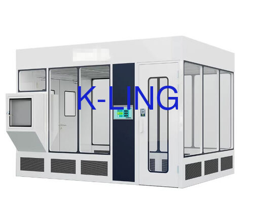 ห้องสะอาดผนังแข็งกันไฟ พร้อมหน้าต่างโปร่งใสและระดับการทําความสะอาด ISO5-ISO8 ห้องสะอาดแบบโมดูล