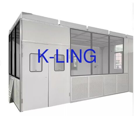 ห้องคลีนรูมแบบโมดูลาร์ พร้อมระดับการกรอง ISO5/ISO6/ISO7/ISO8, ระบบกรองอากาศ HEPA และ Pre-filter, และการติดตั้งแบบโมดูลาร์