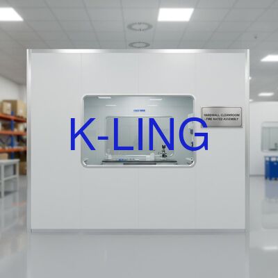 ห้องสะอาดผนังแข็งกันไฟ พร้อมหน้าต่างโปร่งใสและระดับการทําความสะอาด ISO5-ISO8 ห้องสะอาดแบบโมดูล