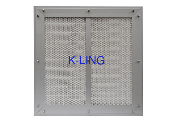 คลีนรูมถอดเปลี่ยนได้ DOP Mini Pleat HEPA Filter พร้อมฮูดสำหรับโรงงานเครื่องดื่มอาหาร