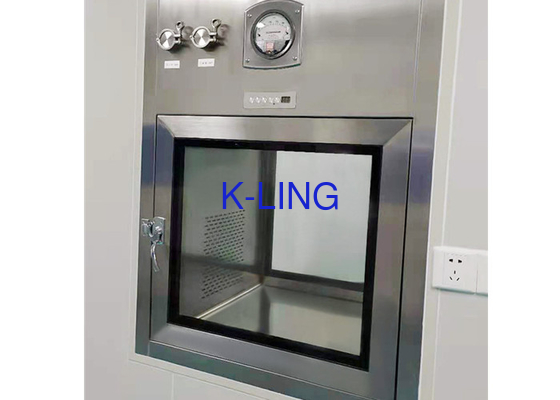 กล่องผ่านคลีนรูมอิเล็กทรอนิกส์ Interlock พร้อม Laminar Flow Dynamic Sterile