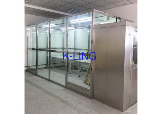 Pharmacy Modular Fasting Softwall Clean Room ชั้น 100 ถึงชั้น 100000 SS Square Pipe