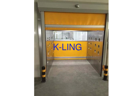 Cargo Air ฝักบัวอุโมงค์ตู้สแตนเลส Rapid Rolling Automatic Door