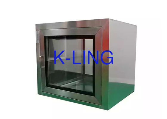 SS SUS304 ช่องหน้าต่างแบบสถิตผ่านกล่องพร้อมแสงยูวี
