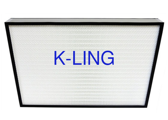 แผ่นกรอง HEPA จีบแบบมินิเฟรมอลูมิเนียมอัดไม่มีตัวแยก ISO Certification