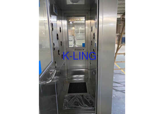 ห้องอาบน้ำฝักบัวกรองอากาศ H13 ประสิทธิภาพสูงพร้อมเครื่องทำความสะอาดรองเท้าสำหรับโรงงานอาหาร