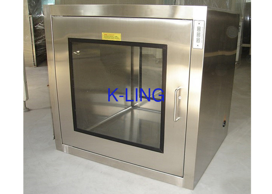 กล่องผ่านอุปกรณ์เสริมสำหรับห้องคลีนรูมพร้อมตู้สแตนเลสแสง UV 304