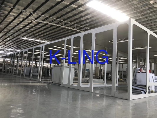 ประสิทธิภาพสูง H13-H14 Filter Grade Softwall Clean Room สำหรับเสียงรบกวนในอุตสาหกรรม ≤60dB