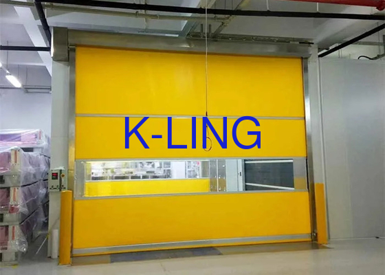 PVC Fast Rolling Door Air Shower Clean Room สีขาว/แดง น้ำเงิน