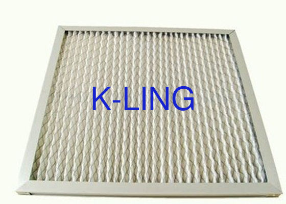 ระบบระบายอากาศ เครื่องกรองอากาศแบบแผ่น pleated ด้วย porosity 5um และประสิทธิภาพ MERV 8