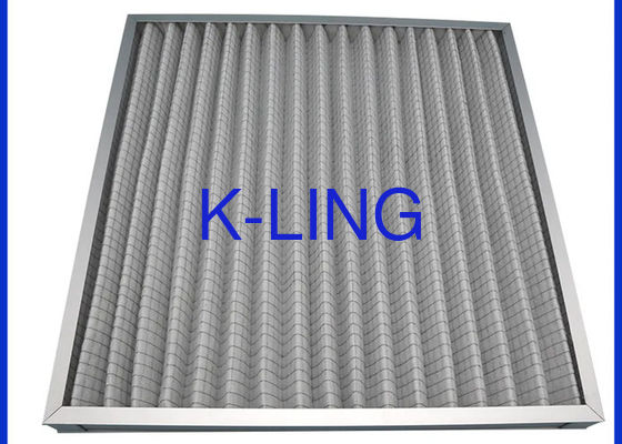 พื้นฐานแผ่นเตาอบ pleated ปรีฟิลเตอร์ HVAC ปกรณ์กรองอากาศสําหรับห้องสะอาด