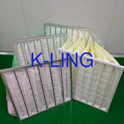 เครื่องกรองอากาศกระเป๋าสําหรับเครื่องทําความสะอาดอากาศ อุณหภูมิสูงสุด 85C อุณหภูมิสูง