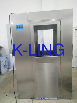 ห้องคลีนรูม Class 100 สแตนเลสสตีล Air Shower พร้อมระบบควบคุมไมโครคอมพิวเตอร์ และอัตราการไหลของอากาศ 1000-1500 ลบ.ม./ชม.