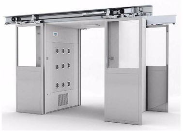 สไลด์ประตูอัตโนมัติ Class 100 Clean Room Air Shower สำหรับโรงงานอิเล็กทรอนิกส์
