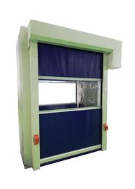 ปรับแต่ง PVC ประตูม้วนเร็วประตูห้องอาบน้ำฝักบัวอากาศสำหรับ Class 1000 Clean Room