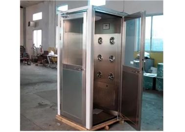 ทิศทาง L ชนิดประตู Cleanroom ห้องอาบน้ำฝักบัวอากาศที่มีความกว้างที่กำหนดเองสำหรับพื้นที่สะอาด