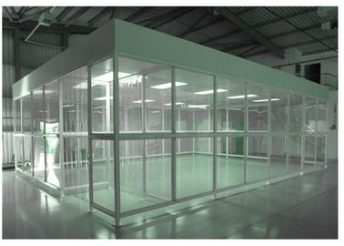 Softwall ห้องพักที่ทนทาน Softwall เหล็กเคลือบด้วยผงกรอบและเพดานสำหรับโรงงานอิเล็กทรอนิกส์