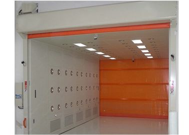 3PH 380V อุโมงค์อวกาศขนาดใหญ่อากาศอาบน้ำกับประตูกลิ้งเร็ว PVC