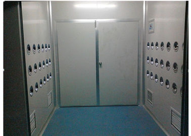 Anti-Static Class 10000 Cargo Air Shower Tunnel สำหรับการประชุมเชิงปฏิบัติการด้านเครื่องสำอางแผงแซนด์วิช