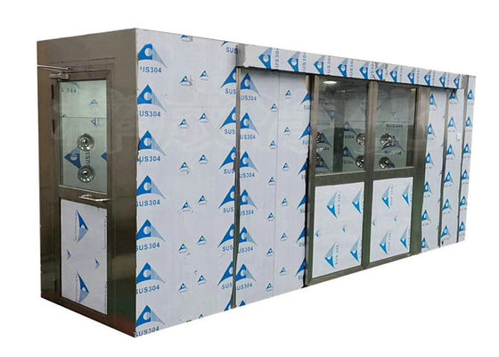 Airlock Cleanroom ฝักบัวสแตนเลสสตีลพร้อมตัวกรอง HEPA