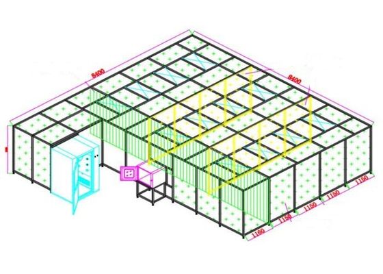 คลีนรูม AC 220V softwall แบบแยกส่วนสำหรับการทำให้บริสุทธิ์บางส่วน
